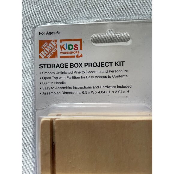 Kids Storage Box Project Kit With Partition & Stickers - Picture 8 of 11